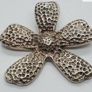 Silpada hammered flower necklace.
